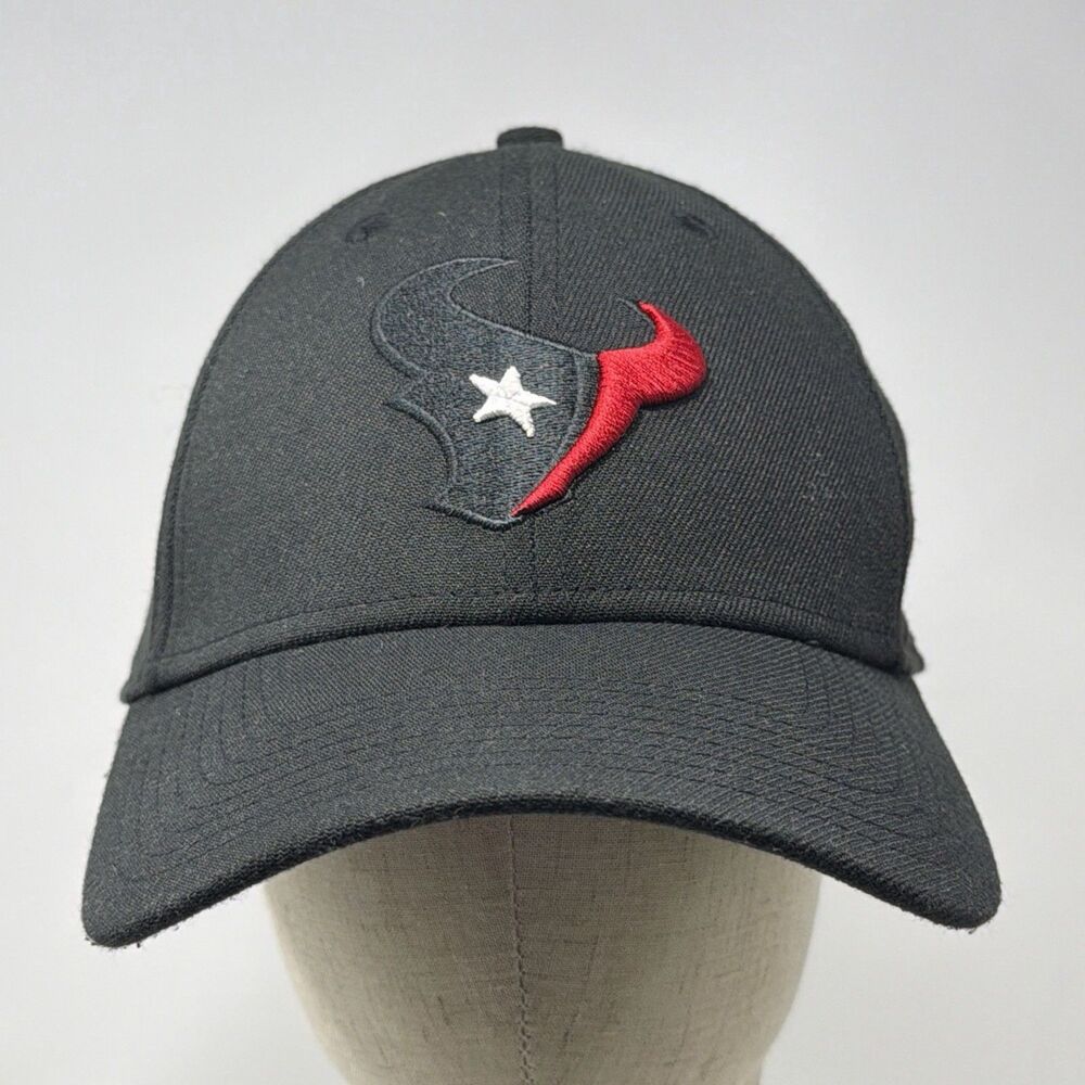Houston Texans New Era 39THIRTY Cap M/L Black Stretch Fit NFL Football Hat